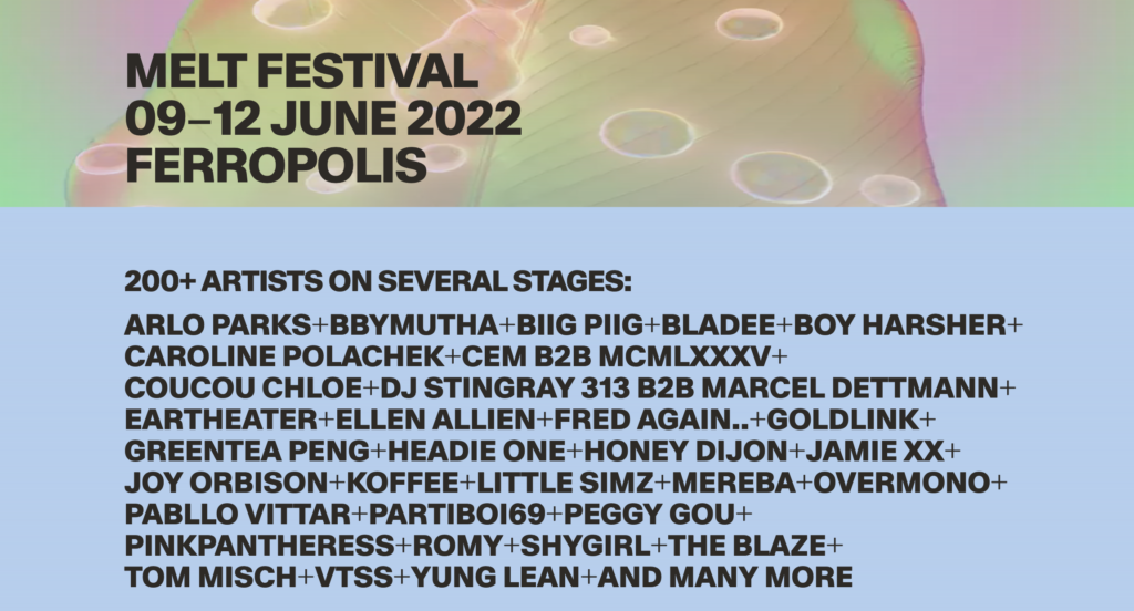 Melt Festival 2022 Line-Up