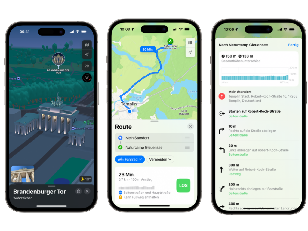 Apple Navigation, Karten, 3D Experience, Maps